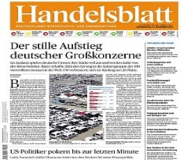 Read today's Handelsblatt Epaper epaper