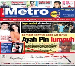 Read today's Harian Metro Epaper epaper