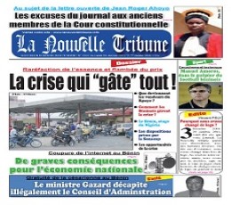 Read today's La Nouvelle Tribune Epaper epaper