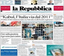 Read today's La Repubblica Epaper epaper