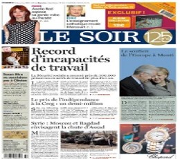 Read today's Le Soir Epaper epaper