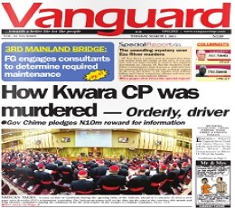 Read today's Vanguard Epaper epaper