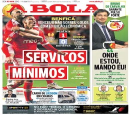 Read today's A Bola Epaper epaper