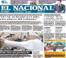 Read today's El Nacional Epaper epaper