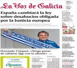 Read today's La Voz de Galicia Epaper epaper