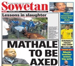 Read today's The Sowetan Epaper epaper