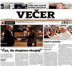 Read today's Večer Epaper epaper
