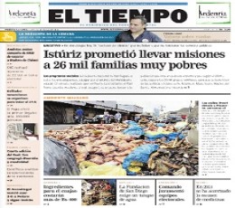 Read today's El Tiempo Epaper epaper