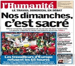 Read today's L’Humanité Epaper epaper